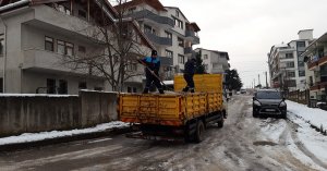 Başiskele’de Kar Mesaisi Devam Ediyor