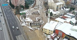 Kuruçeşme tramvay köprüsünün  ayakları yükseliyor 