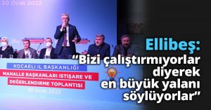 Ellibeş: “Bizi çalıştırmıyorlar  diyerek en büyük yalanı söylüyorlar”