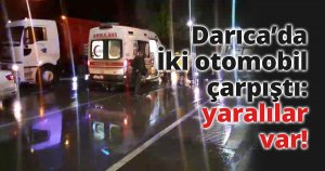 İki otomobil çarpıştı: 1 yaralı