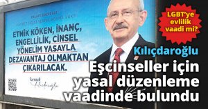 Kılıçdaroğlu eşcinseller için yasal düzenleme vaadinde bulundu