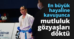 En büyük hayaline kavuşunca mutluluk gözyaşları döktü