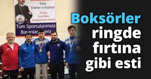 Boksörler ringde fırtına gibi esti
