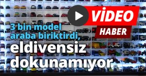 3 bin model araba biriktirdi, eldivensiz dokunamıyor