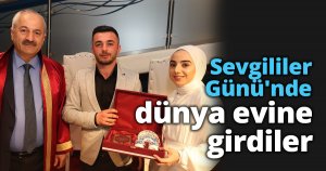 Sevgililer Günü'nde dünya evine girdiler