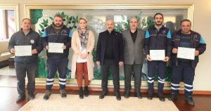 Gebze Belediyesi personellerine teşekkür belgesi verildi