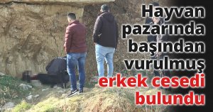 Hayvan pazarında başından vurulmuş erkek cesedi bulundu
