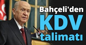 Bahçeli'den KDV talimatı