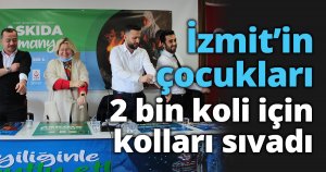 İzmit’in çocukları 2 bin koli için kolları sıvadı
