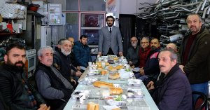 Onur Okyay Doğu Sanayii Vezir çiftliği esnafları ile bir araya geldi