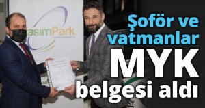 Şoför ve vatmanlar MYK belgesi aldı