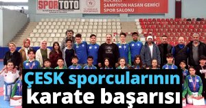 ÇESK sporcularının karate başarısı
