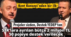 Projeler sizden, Destek YEDEP’ten