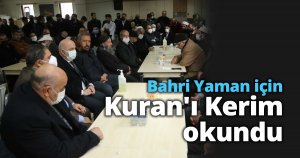 Bahri Yaman için Kuran'ı Kerim okundu