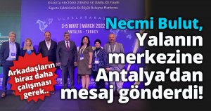 Necmi Bulut, yalanın merkezine göndermede bulundu!