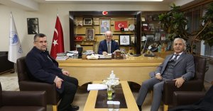 Başkan Aygün Konuklarını Ağırladı