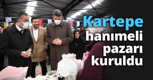 Kartepe hanımeli pazarı kuruldu