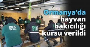 Ormanya’da hayvan bakıcılığı kursu verildi