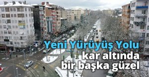 Yeni Yürüyüş Yolu kar altında bir başka güzel
