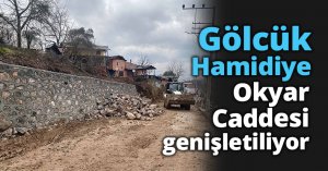 Gölcük Hamidiye Okyar Caddesi genişletiliyor