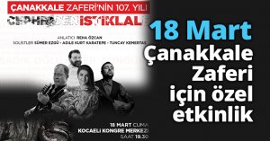18 Mart Çanakkale Zaferi için özel etkinlik