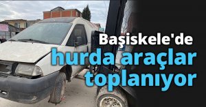 Başiskele'de hurda araçlar toplanıyor