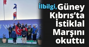 İlbilgi, Güney Kıbrıs’ta İstiklal Marşını okuttu