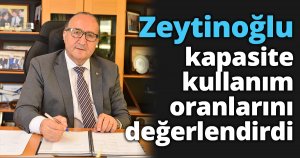 Zeytinoğlu kapasite kullanım oranlarını değerlendirdi