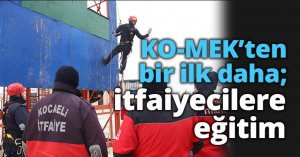 KO-MEK’ten bir ilk daha; itfaiyecilere eğitim