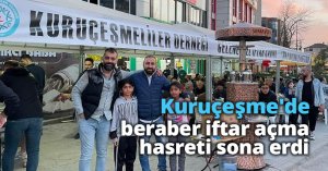 Kuruçeşme'de beraber iftar açma hasreti sona erdi