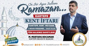 Kartepe'nin Geleneksel Kent İftarı 7 Nisan'da