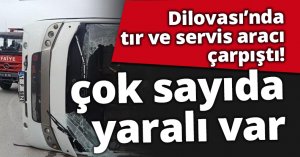 Kocaeli'de tır ve servis aracı çarpıştı, çok sayıda yaralı var