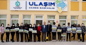 Öğrencilere çevre dostu ulaşım aracı bisiklet anlatılıyor