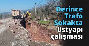 Derince Trafo Sokakta üstyapı çalışması
