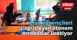 Lise öğrencileri çizgi izleyen otonom robotlar üretiyor
