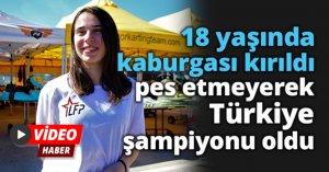 18 yaşında kaburgası kırıldı, pes etmeyerek Türkiye şampiyonu oldu