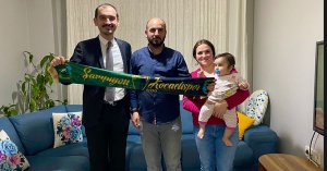 Güney’den, Kocaelispor’lu  eski kaptana anlamlı ziyaret