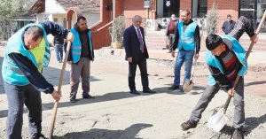Barbaros Mahallesi’nde üstyapı çalışmaları sürüyor