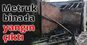 Metruk binada yangın çıktı