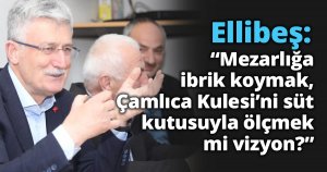 Ellibeş: “Mezarlığa ibrik koymak, Çamlıca Kulesi’ni süt kutusuyla ölçmek mi vizyon?”