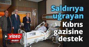 Pide kuyruğunda saldırıya uğrayan Kıbrıs gazisine destek