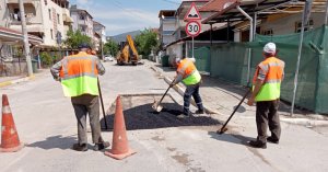 Bozulan yollara anında müdahale