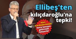 Ellibeş'ten kılıçdaroğlu'na tepki! 'Kürt kardeşlerimiz ile karşı karşıya getirmek istiyorlar '
