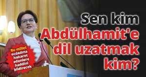 Sen kim Abdülhamit'e dil uzatmak kim?