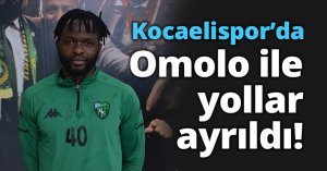 Kocaelispor’da Omolo ile yollar ayrıldı