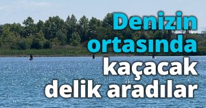 Denizin ortasında kaçacak delik aradılar