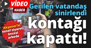Gerilen vatandaş sinirlendi kontağı kapattı!