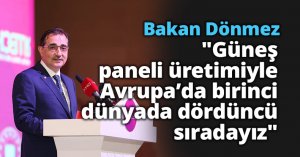 Bakan Dönmez: 