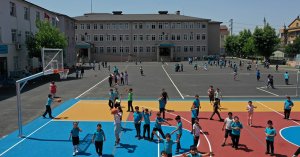 70 okula daha basketbol ve voleybol sahası