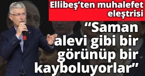 Ellibeş; “Muhalefet saman alevi gibi bir görünüp bir kayboluyor”